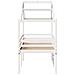 Letto a Soppalco con Tetto Bianco 90x190 cm in Legno di Pino - Foto miniatura 7