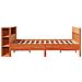 Letto Libreria senza Materasso Marrone Cera 140x200 cm in Pino - Foto miniatura 5