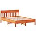 Letto Libreria senza Materasso Marrone Cera 140x200 cm in Pino - Foto miniatura 8
