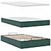 Pouf Letto con Materasso Verde Scuro 120x190 cm Velluto - Foto miniatura 8
