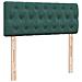 Pouf Letto con Materasso Verde Scuro 120x190 cm Velluto - Foto miniatura 9