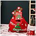 Sacchetto Di Natale Per Mela In Maglia Con Cartoncino - Confezione Regalo Festiva Red - Foto miniatura 1