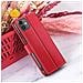 Custodia A Portafoglio Per Iphone 11 Con Supporto E Linguetta Magnetica, Rosso - Foto miniatura 4