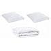 Set di piumini con cuscino 3 pcs Bianco 240 x 220 cm Microfibra - Foto miniatura 1