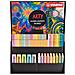 ARTY Creative Set - Set Creativo - Cofanetto da 50 - 5 evidenziatori BOSS ORIGINAL Pastel, 9 matitoni woody 3 in 1, 12 matite colorate aquacolor, 12 pennarelli Pen 68, 12 fineliner point 88 - Foto miniatura 1