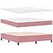 Letto a molle con materasso con led Rosa 180 x 200 cm Velluto - Foto miniatura 6