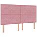 Letto a molle con materasso con led Rosa 180 x 200 cm Velluto - Foto miniatura 7