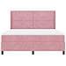 Letto a molle con materasso con led Rosa 180 x 200 cm Velluto - Foto miniatura 8