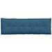 Cuscino per Schiena Blu 160 x 50 cm Tessuto in Cords - Foto miniatura 6