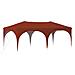 Tenda per feste a pop-up 575 x 288 x 245 cm Terracotta - Foto miniatura 1