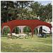 Tenda per feste a pop-up 575 x 288 x 245 cm Terracotta - Foto miniatura 2