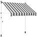 Tenda retrattile manuale Antracite e Bianco 200 cm - Foto miniatura 1