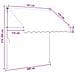 Tenda retrattile manuale Antracite e Bianco 200 cm - Foto miniatura 7