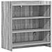 Credenza Sonoma grigio 75 x 36 x 80 cm Legno ingegnerizzato - Foto miniatura 1