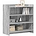 Credenza Sonoma grigio 75 x 36 x 80 cm Legno ingegnerizzato - Foto miniatura 2
