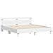 Struttura del letto Bianco 193 x 203 cm Legno multistrato - Foto miniatura 1