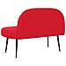 Panchina imbottita con schienale Rosso 110 x 60 x 76 cm - Foto miniatura 4