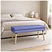 Panchina a doppio strato Blu jeans 110 x 40 x 47 cm Tessuto - Foto miniatura 2