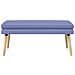 Panchina a doppio strato Blu jeans 110 x 40 x 47 cm Tessuto - Foto miniatura 3
