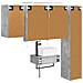 Set di mobili per il bagno 5 pcs Grigio Cemento - Foto miniatura 7