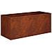 Vaso da giardino Ruggine 80 x 40 x 40 cm Acciaio Corten - Foto miniatura 1