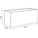 Vaso da giardino Ruggine 80 x 40 x 40 cm Acciaio Corten - Foto miniatura 9