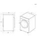 HD100-C367LU1-S asciugatrice Libera installazione Caricamento frontale 10 kg Nero, Bianco - Foto miniatura 7