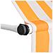 Tenda da Sole Retrattile Manuale 350cm Strisce Arancione Bianco - Foto miniatura 3