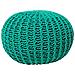 Pouf Poggiapiedi In Tessuto Verde Smeraldo 50 X 35 Cm Conrad Ii - Foto miniatura 15