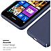 Custodia Compatibile Con Nokia Lumia 925 In Frosty Azzurro - Hard Case Coperchio Protettivo In Frosted Look Contro I Graffi E Gli Urti - Foto miniatura 3