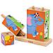 Toys - 50834 - impilabile Cube Puzzle - animali Selvatici - 9pcs - Foto miniatura 2