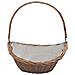 Cesta Legna Da Ardere Con Manico 57x46,5x52cm Marrone In Salice - Foto miniatura 2