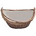 Cesta Legna Da Ardere Con Manico 57x46,5x52cm Marrone In Salice - Foto miniatura 3