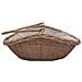 Cesta Legna Da Ardere Con Manico 57x46,5x52cm Marrone In Salice - Foto miniatura 5