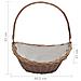 Cesta Legna Da Ardere Con Manico 57x46,5x52cm Marrone In Salice - Foto miniatura 8