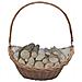 Cesta Legna Da Ardere Con Manico 57x46,5x52cm Marrone In Salice - Foto miniatura 1
