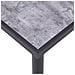 Tavolo Da Pranzo Nero E Grigio Cemento 120x60x75 Cm In Mdf - Foto miniatura 4