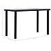 Tavolo Da Pranzo Nero E Grigio Cemento 120x60x75 Cm In Mdf - Foto miniatura 5