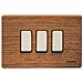 Placca 2 Posti Teak Magic - 503/2 / ltk - Foto miniatura 1