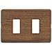 Placca 2 Posti Teak Magic - 503/2 / ltk - Foto miniatura 2