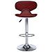 323649 Bar Stools 2 pcs Wine Red Faux Leather - Foto miniatura 4