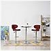 323649 Bar Stools 2 pcs Wine Red Faux Leather - Foto miniatura 1