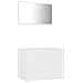 Set Mobili da Bagno 2 pz Bianco in Legno Multistrato - Foto miniatura 1