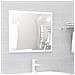Set Mobili da Bagno 2 pz Bianco in Legno Multistrato - Foto miniatura 5