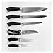 Mr-1421 Set Coltelli Cucina 7 Pezzi Ceppo Coltelli In Legno, Lame Acciaio Inox, Forbici Argento - Foto miniatura 5