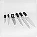 Mr-1421 Set Coltelli Cucina 7 Pezzi Ceppo Coltelli In Legno, Lame Acciaio Inox, Forbici Argento - Foto miniatura 6