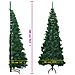 Albero di Natale Artificiale ad Angolo con Supporto Verde 180 cm PVC - Foto miniatura 6