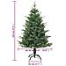 Albero Di Natale Artificiale Verde 120cm Pvc E Pe - Foto miniatura 3