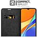 Custodia Compatibile Con Xiaomi Redmi 9c In Nero Di Notte - Coperchio Protettiva Con Chiusura Magnetica, Funzione Stand E Tasca Per Le Carte - Foto miniatura 4