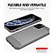 Custodia Compatibile Con Apple Iphone 11 Pro Max In Brusched Grigio - Coperchio Protettivo In Silicone Tpu Flessibile In Look Acciaio Inossidabile-fibra Di Carbonio - Foto miniatura 4